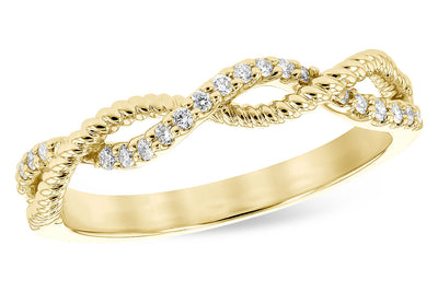 Golden Ropes Diamond Ring
