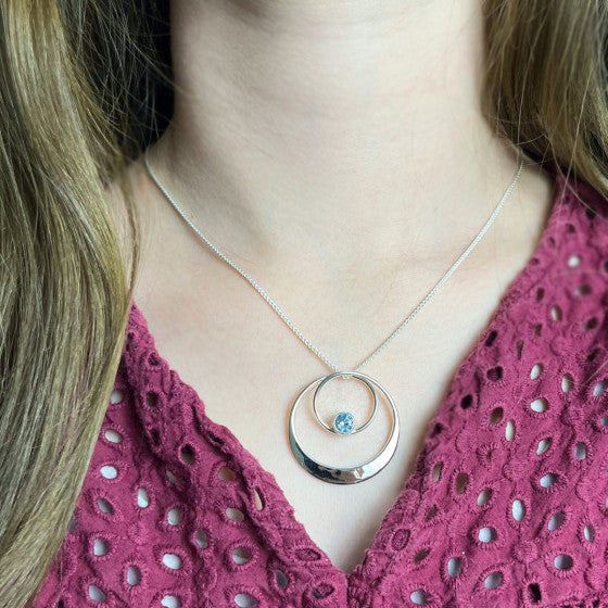 Juliet Blue Topaz Necklace