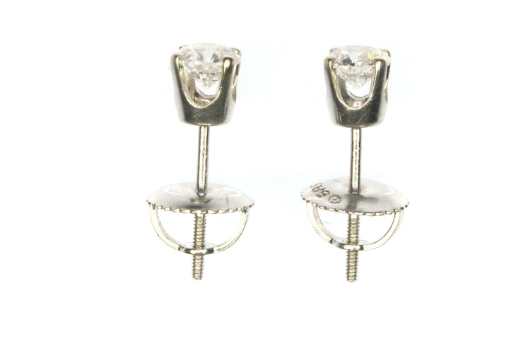 3/8ctw Round Diamond Stud Earrings
