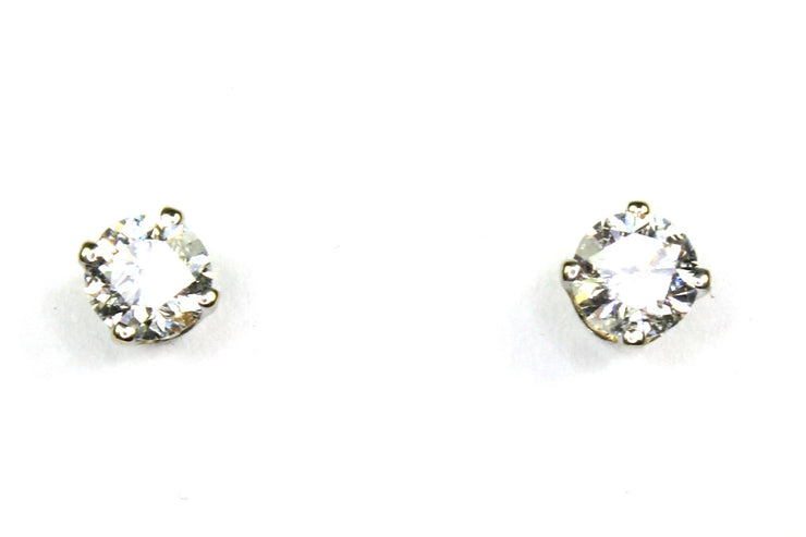 3/8ctw Round Diamond Stud Earrings