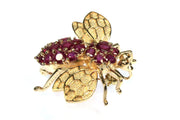 Ruby Bee Pin or Pendant