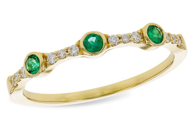 Emerald and Diamond Stacking Band