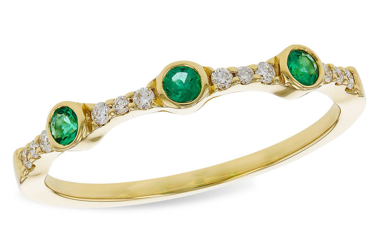Emerald and Diamond Stacking Band