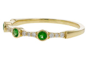 Emerald and Diamond Stacking Band