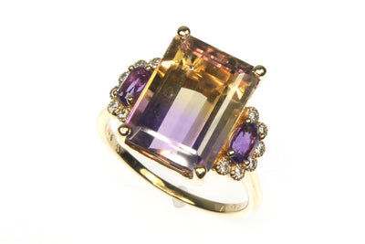 Ametrine and Amethyst Ring