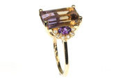 Ametrine and Amethyst Ring