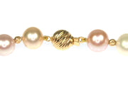 9mm Pink and White Cultured Pearl Bracelet