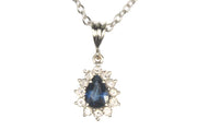 Sapphire and Diamond Necklace