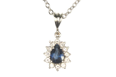 Sapphire and Diamond Necklace