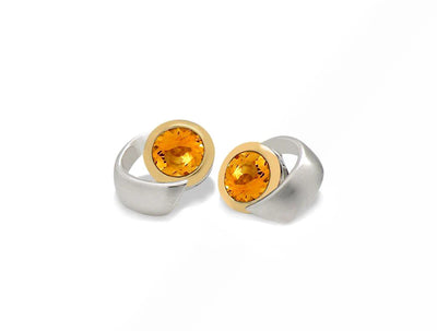 Citrine Swirl Earrings