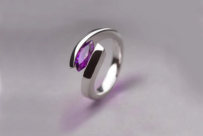 Amethyst Bypass Ring