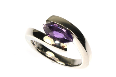 Amethyst Bypass Ring