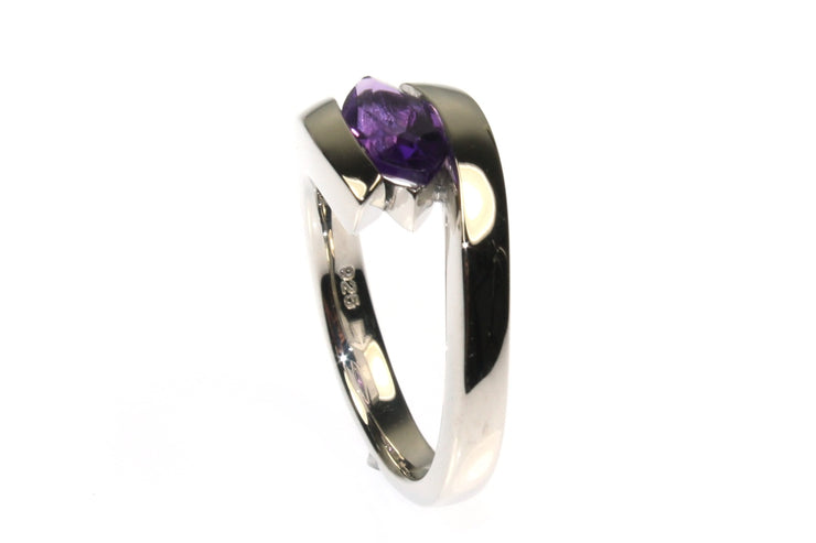 Amethyst Bypass Ring