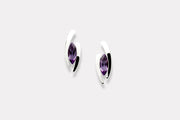Amethyst Bypass Earrings