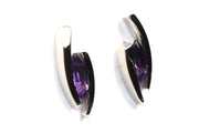 Amethyst Bypass Earrings