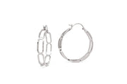 Paper Clip Hoop Earring