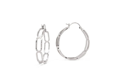Paper Clip Hoop Earring