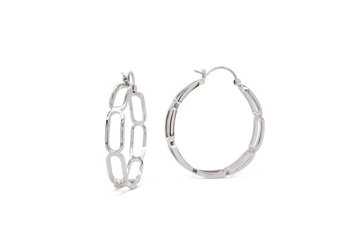Paper Clip Hoop Earring