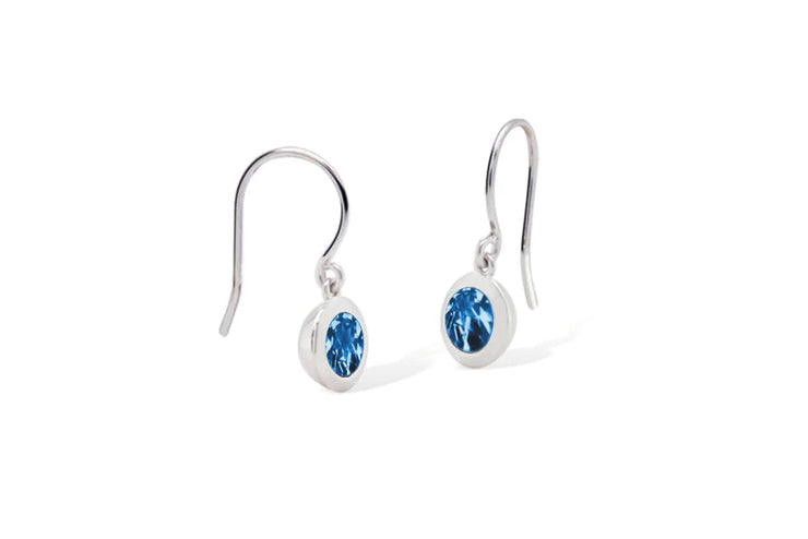 Blue Topaz Dangle Earrings