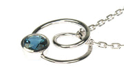 London Blue Topaz Spiral Necklace