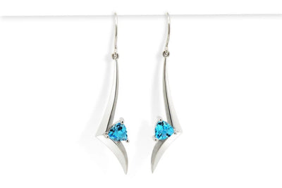 Blue Topaz Dangle Earring