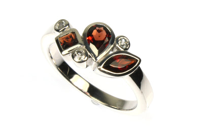 Garnet Scatter Ring