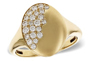 Diamond Signet Style Ring