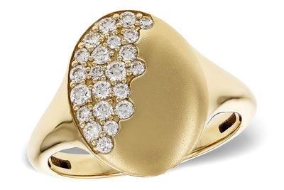 Diamond Signet Style Ring