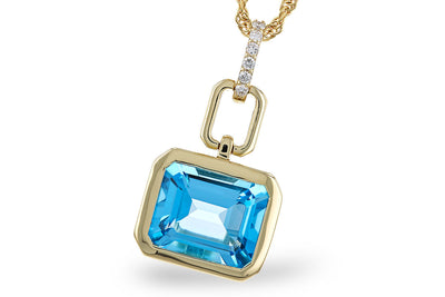 Bold Blue Topaz Necklace