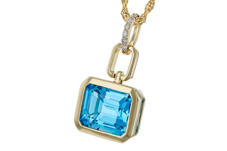 Bold Blue Topaz Necklace