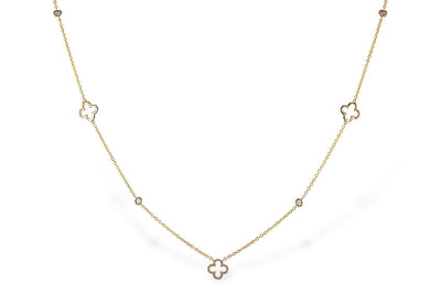 .20ctw Diamond Clover Station Necklace