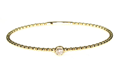 .30ct Diamond Station Flexible Bangle Bracelet