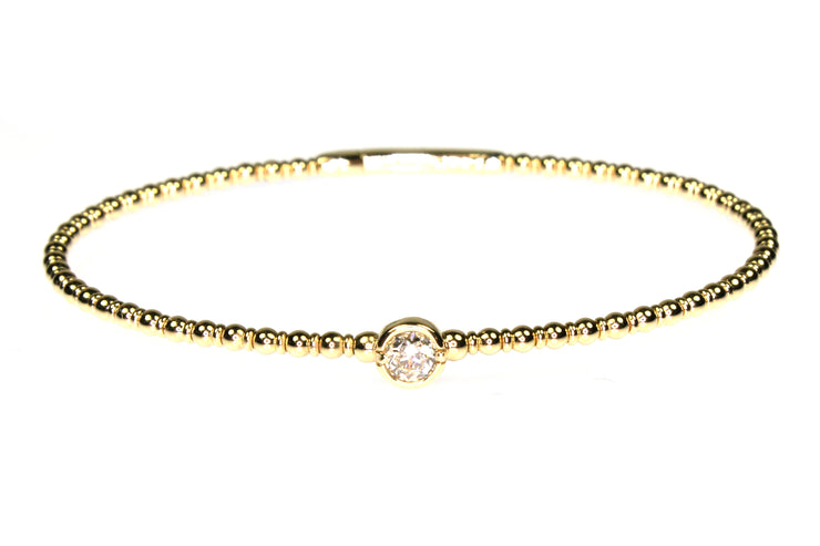 .30ct Diamond Station Flexible Bangle Bracelet