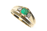 Emerald and Diamond Ring
