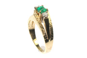 Emerald and Diamond Ring