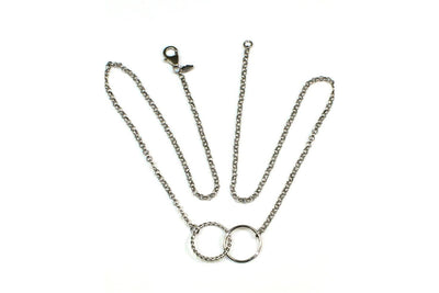 Twist Double Ring Necklace