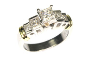 1.60ctw Princess Cut Diamond Ring