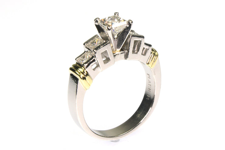 1.60ctw Princess Cut Diamond Ring