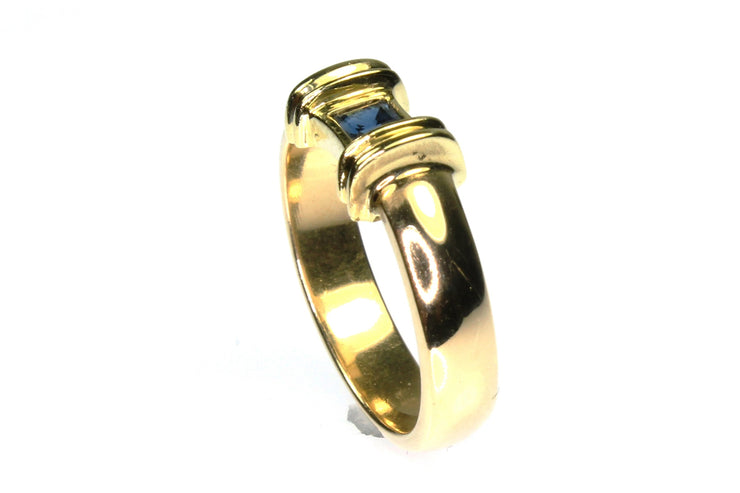 Tiffany Brand Blue Sapphire Ring