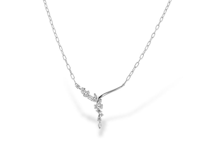 Fancy Shape 1.22ctw Diamond Necklace