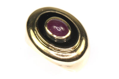 Ruby and Onyx Ring