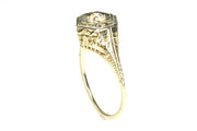 .22ct Old Mine Cut Diamond Vintage Ring