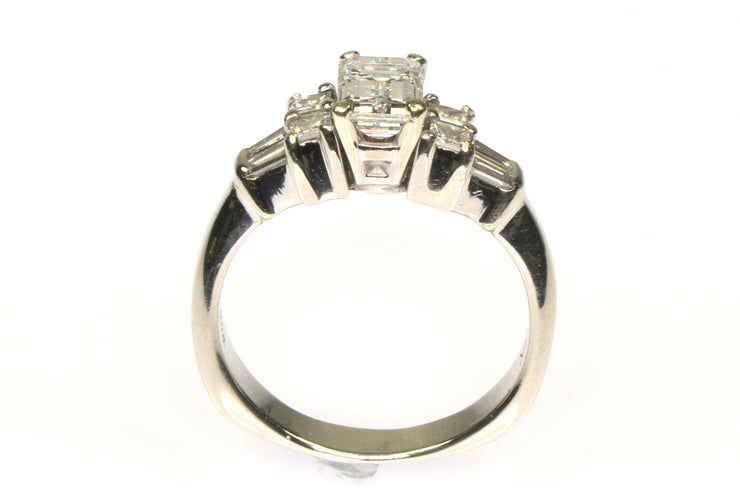 1.56ctw Emerald Cut Diamond Ring