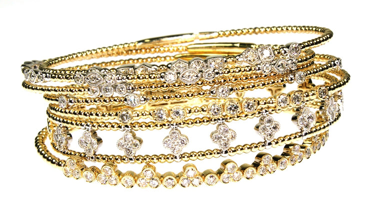 .14ctw Diamond Flexible Stackable Bracelet