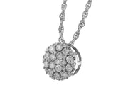 1/4ctw Diamond Bouquet Necklace