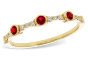 Ruby and Diamond Stacking Band