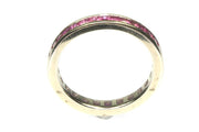 Pink Sapphire Eternity Band