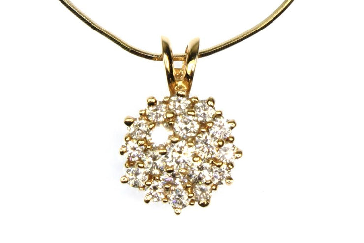 1.00ctw Diamond Bouquet Necklace