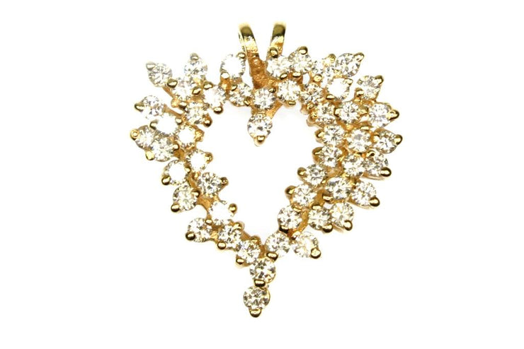 1.00ctw Diamond Heart Pendant