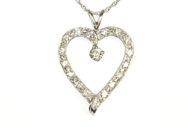 .50ctw Diamond Heart Necklace